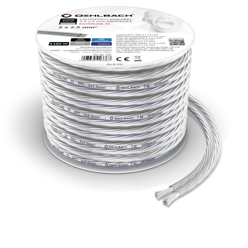 Акустический кабель Oehlbach EXCELLENCE SILVERLINE SP-25, LS-cabel 2x2.5mm2 10M, D1C185 купить фото 4