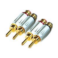 Комплект разъемов Ricable Custom Speaker Banana Supreme Hi-End (4 шт.) купить