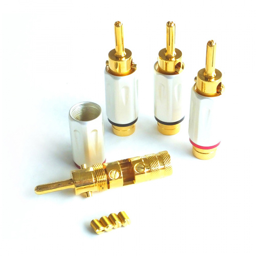 Комплект разъемов Ricable Custom Speaker Banana Supreme Hi-End (4 шт.) купить фото 2