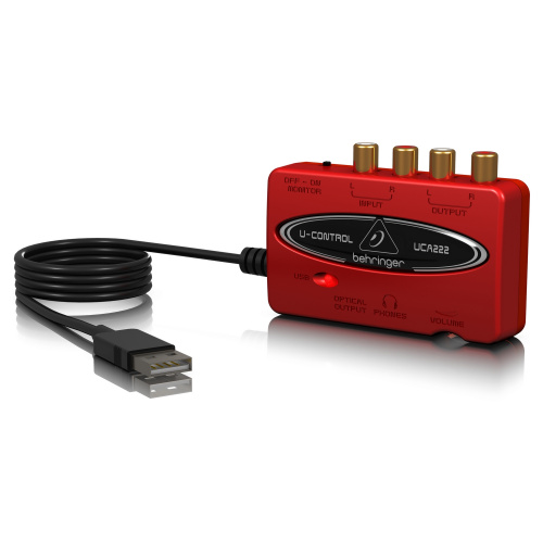 Behringer UCA222 - USB-аудио-интерфейс для записи и воспроизведения звука, 16 бит/48 кГц купить