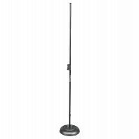 OnStage MS7201QRB - микрофонная стойка, прямая, круглое основание, регулируемая высота,черная купить