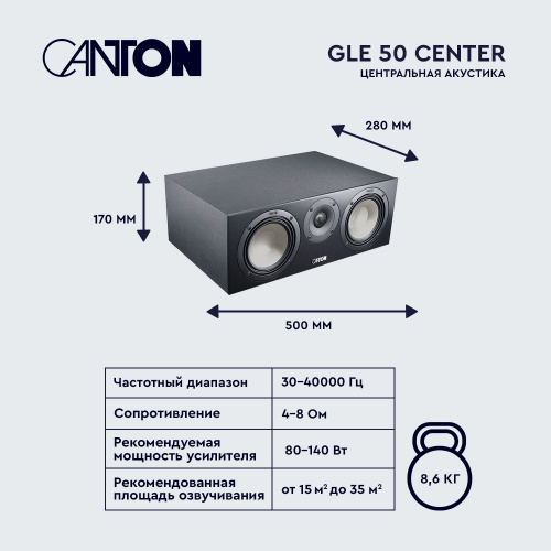 Комплект АС 5.1 CANTON Smart Cinema GLE I, black купить фото 5