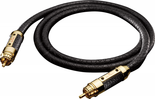Цифровой кабель Oehlbach STATE OF THE ART XXL Black Connection Cable RCA, 1x1,00m, gold, D1C13826 купить фото 3