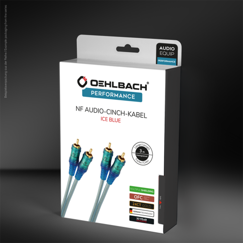Межкомпонентный кабель  Oehlbach PERFORMANCE Master Connect Ice blue 1,0m, D1C92020 купить фото 2