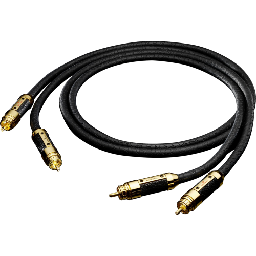 Межкомпонентный кабель  Oehlbach STATE OF THE ART XXL Black Connection Cable RCA, 2x1,50m, gold, D1C13834 купить фото 3