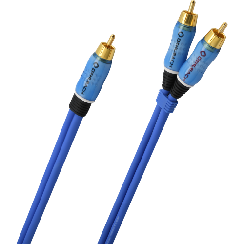 Сабвуферный кабель  Oehlbach PERFORMANCE BOOOM! Y-Adapter cable, 10m blue, D1C22710 купить фото 4