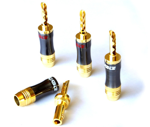 Комплект разъемов Ricable Custom Speaker Banana Hi-Fi (4 шт.) купить фото 3