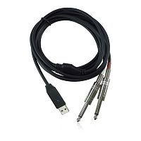 Behringer LINE2USB - линейный стерео USB-аудиоинтерфейс (кабель), 44.1кГц и 48 кГц, длина 2 м. купить