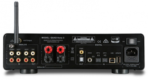 Интегральный усилитель со встроенным ЦАП QUAD Vena II Lancaster Grey купить фото 2