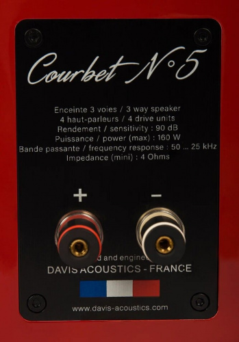 Напольная акустика Davis Acoustics Courbet 5 Red Gloss купить фото 4