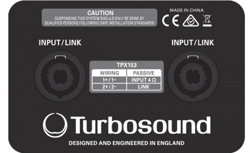 Turbosound TPX153 - пассивная 3-х полосная АС, 2х15"+1", 4Ом, 500Вт RMS/2000Вт пик купить фото 2