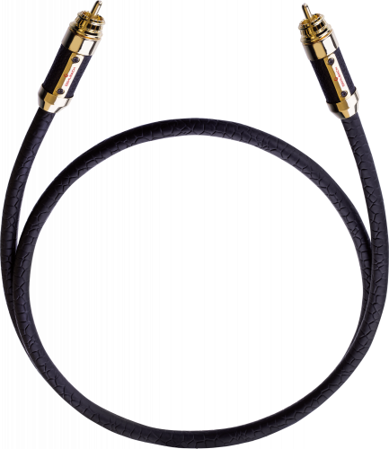 Цифровой кабель Oehlbach STATE OF THE ART XXL Black Connection Cable RCA, 1x1,00m, gold, D1C13826 купить фото 2