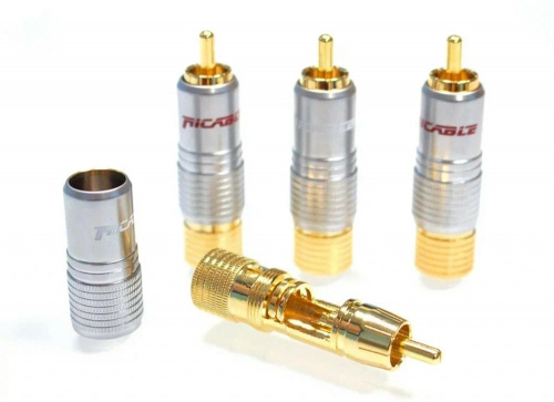 Комплект разъемов Ricable Custom RCA Hi-End (4 шт.) купить фото 2