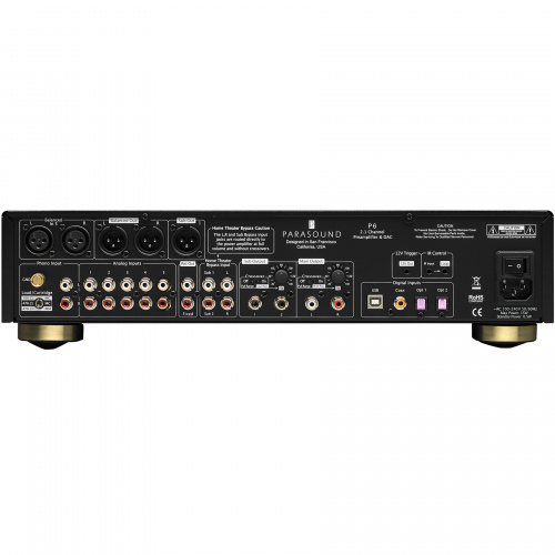 Стерео предусилитель Parasound P6 black купить фото 3