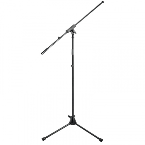 OnStage MS9701B+ - микрофонная стойка-журавль, тренога, регулируемая высота,усиленная, черная купить