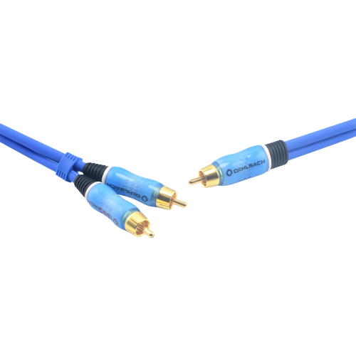 Сабвуферный кабель  Oehlbach PERFORMANCE BOOOM! Y-Adapter cable, 10m blue, D1C22710 купить фото 2