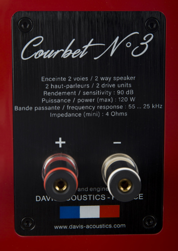Полочная акустика Davis Acoustics Courbet 3 Red Gloss купить фото 6