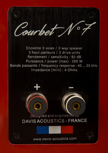 Напольная акустика Davis Acoustics Courbet 7 Red Gloss купить фото 11