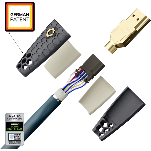 HDMI кабель  Oehlbach EXCELLENCE Flex Evolution UHD HDMI cable 2,0m, D1C92602 купить фото 3