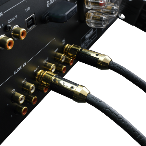 Межкомпонентный кабель  Oehlbach STATE OF THE ART XXL Black Connection Cable RCA, 2x1,50m, gold, D1C13834 купить фото 8