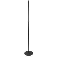OnStage MS9210 - микрофонная стойка, прямая, круглое основание, регулируемая высота,черная купить